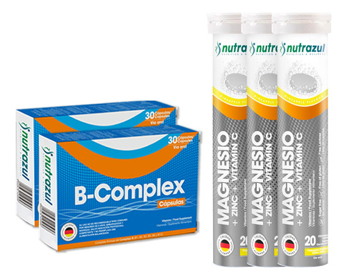 Complejo B - B Complex (2) + Magnesio-zinc (3) -pack 5 U.