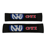 Funda Almohadilla Cinturon Seguridad Logo Vw Gti Panal