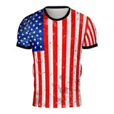 Camiseta Tshirt Bandeira Americana Eua  Ref0146  