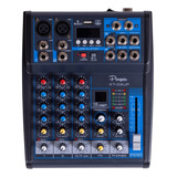 Mezcladora Mixer Consola Parquer Kt-04up 4 Canales Phantom