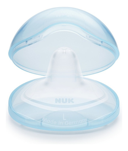 2 Pezoneras De Silicona Nuk Con Caja Protectora Talle M Y L Talle L - Large 24mm