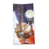 Bolsitas Navidad Papel Papa Noel X 10 U. 12 X 7 X 24 Cm 