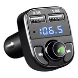 Carregador Usb P/ Carro Mp3 Transmissor Fm Sem Fio Bluetooth