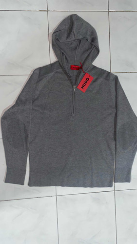 Sudadera Hugo Boss, Talla Mediana-grande, Gris, Original