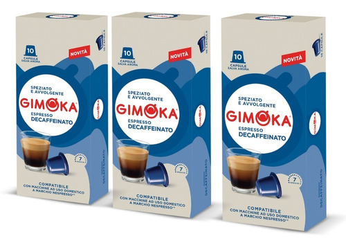 Pack 30 Cápsulas Nespresso Compatibles - Decaffeinato Gimoka