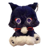 Peluche Scaramouche Scarameow Genshin Impact Gato Color Negro