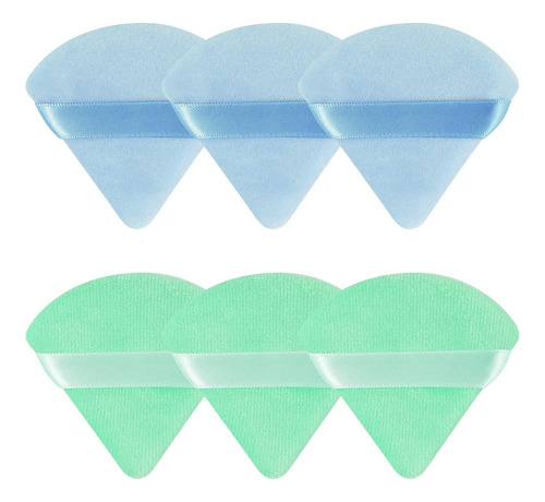 Paquete De 6 Esponjas De Maquillaje Triangulares Suaves For