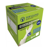 Guantes Descartables Estériles Antideslizantes Top Glove Quirúrgico Color Blanco Natural Talle 6 De Látex X 100 Unidades