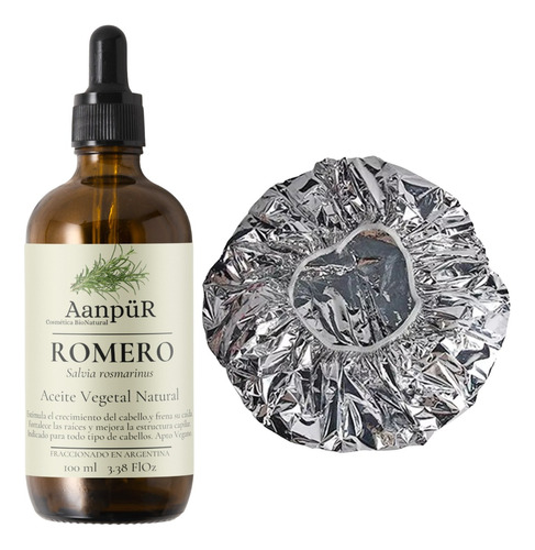 Aceite De Romero Para Crecimiento Del Cabello+ Gorro Térmico