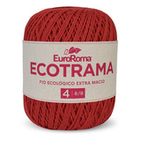 Barbante Ecotrama 8/8 200g 340m Vermelho 1000 Euroroma