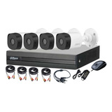 Cctv Kit Profesional Dahua Dvr 8ch + 4 Cam 720p Tienda9cl