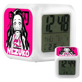 Reloj Despertador Nezuko Kamado 2 Demon Slayer Con Luces