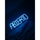 Cuadro Led Neon Abierto Para Comercio