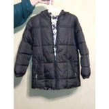Campera Inflable Grisino Reversible Negra 7/8 Años