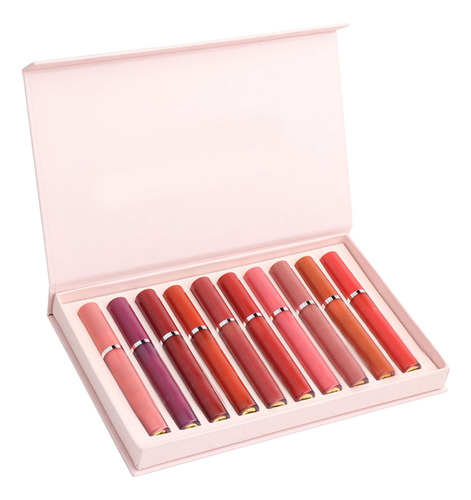 10 Lápices Labiales Mate Impermeable Antiadherente Lip Gloss