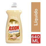 Detergente Líquido Axion Con Avena Y Vitamina E 640 Ml