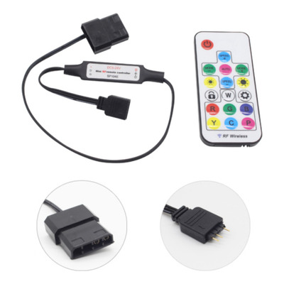 Adaptador Argb 3 Pinos 5v Molex Controlador Led Cooler Fan