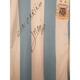 Camiseta Autografiada X Leo Messi Adjunto Legalizacion Firma