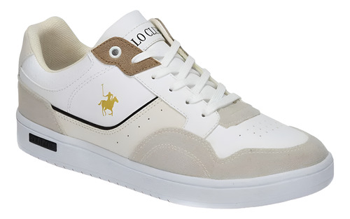 Tenis Polo Club Beige Casual Urbano Cómodo Antideslizante Moderno Clásico Duradero Alta Calidad