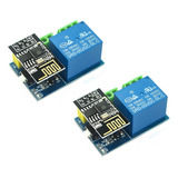 Acxico 2 Unids Esp8266 Esp-01s + Modulo De Rele Wifi De 5 V