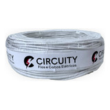 Cabo Unipolar Circuity 1 X 4 Mm 1x4mm² Branco X 100m Em Rolo