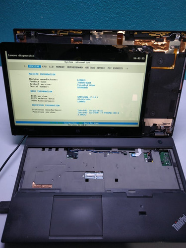 Lenovo Thinkpad W540 Core I7-4900mq 2,8 Por Partes