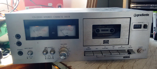 Stereo Cassete Deck Gradiente - Cd-2500 - Ver Descrição