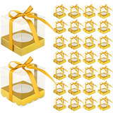 30 Cajas De Plástico Transparente Para Cupcakes, Cajas Indiv