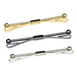 3pcs Collar De Cobre Bar Clip Hombre Chapado En Metal Pin De