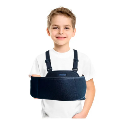 Medway | Inmovilizador de Hombro Infantil | Cabestrillo Ortopédico para Brazo | Soporte para Lesiones, Fracturas y Rehabilitación | Ajustable | Color Negro | Talla Chica | Meses sin interés