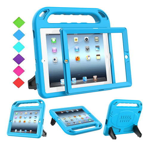 Funda Para iPad 2/3/4 - Celeste Para Chicos