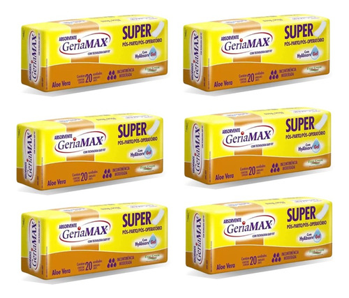 Absorvente Geriamax Super/pós Parto/pós Operatório