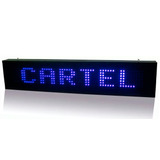 Cartel Led Programable Azul Wifi C/movimiento Dinamico