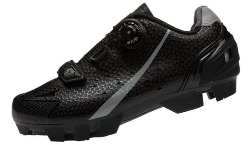 Zapatilla Ciclismo Mtb Gw Warrior M12025h Negro/gris