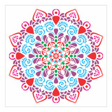 Stencil Mandala - 30x30 - Ref 9501