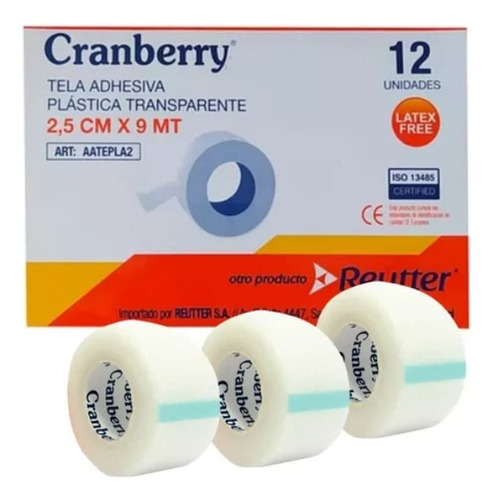 Cinta Transpore Cranberry 2,5cm X 9 Mtrs (1 Unidad) V-a