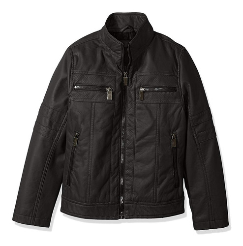 Chamarra Urban Republic Moto Negra Black Original Biker