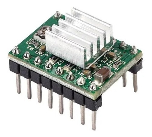 Driver Motor De Passo A4988 Verde Com Dissipador Ramps