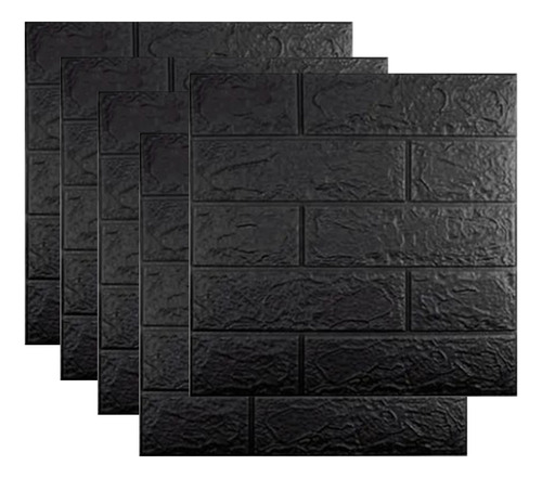 Pegatina De Pared 3d Negra, Impermeable, 10 Unidades