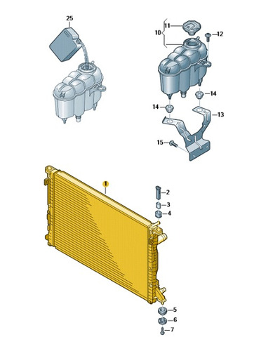 Radiador Refrigerante Original Audi A4-a5-a6-a7-a8-q7-q8. Foto 2