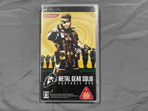 Metal Gear Solid Portable Ops Japones Para Psp