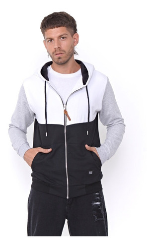 Campera Hombre Algodon Rustico Combinada Boston Unisex