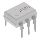 Kit 5 Unidades Optoacoplador 4n35 Dip 6 Pin (branco)