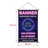 Banner Ou Faixa Em Lona Personalizado 120x80cm Arte Inclusa 