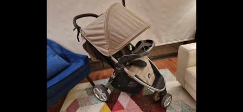 Coche Britax B-agile Steel Con Chasis Color Plateado