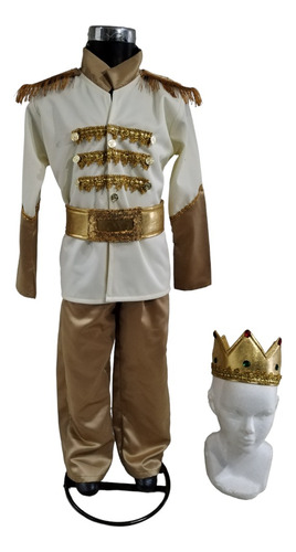 Disfraz Realeza De Rey O Principe Dorado, Traje Real Para Niños, Rey Dorado, Dia Del Niño O Traje De Rey Y Principe, Disfraz De Rey, Principe