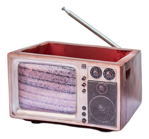 Resin Flower Pots, Retro Radio Shaped Flower Pot, Creative