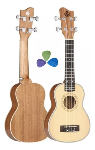 Ukelele Soprano Color Negro Grape Mg Al + Funda - Envio