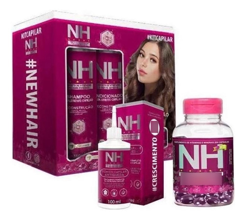 Kit Nh New Hair Reconstrução +tônico+capsulas 6 Peças Belkit