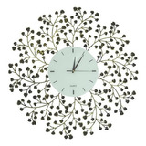 Spring Bloomslines Dialreloj De Pared Decorativo De Metal